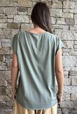  Classic Cotton Cap Sleeve Tee Soft Khaki
